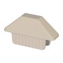 LMT 7/8" x 3" Thin Wall Dog Ear Vinyl Picket Cap for Vinyl Fence Posts (Khaki) - P-78DW-KK