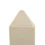 LMT 7/8" x 3" (0.695" x 2.825" ID) Sharp Vinyl Picket Cap for Vinyl Fence Posts (Almond) - 1066NA