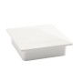 4" x 4" Sq Flat External Vinyl Post Cap (White) - Bufftech 70414