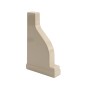 LMT 1 1/2" x 5 1/2" External Pergola Vinyl End Cap for Vinyl Fence Posts (Almond) - A-155P-ALMOND