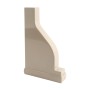 LMT 2" x 8" External Pergola Vinyl End Cap for Vinyl Fence Posts (Khaki) - A-208P-KHAKI