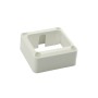 LMT FW42007-WHITE 2 1/8" x 2 5/8" Flat Rail Bracket For Vinyl Railing (Short) - White