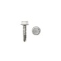 LMT #14 x 1" Hex Washer Head Tek Screw (White) - LMT HW14x1TEK