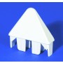 LMT 7/8" x 3" (0.695" x 2.825" ID) Sharp Vinyl Picket Cap for Vinyl Fence Posts (Khaki) - 1066KK