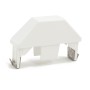 LMT 7/8" x 3" Self-Locking Dog Ear Vinyl Picket Cap for Vinyl Fence Posts (Khaki) - 1206-SL-KK