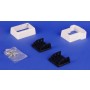 LMT 1394-KHAKI T-Rail Covered Handrail Bracket Kit For Vinyl Railing (2 Piece) - Khaki