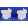 LMT 1398-KHAKI T-Rail Covered Handrail Bracket 45 Degree Adapter Kit For Vinyl Railing - Khaki