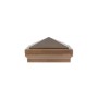 5.625" (5 5/8" x 5 5/8") Haven Style Vinyl Post Cap for 6" x 6" Wood Post - Antique Gold