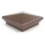 3.625" (3 5/8" x 3 5/8") Neptune Style Vinyl Post Cap for 4" x 4" Wood Post - Antique Copper