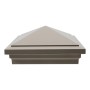 6X6 Haven Style Vinyl Post Cap for Vinyl Fence and Railing (Khaki)
