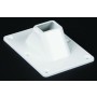 LMT 1534-ALMOND 2" x 3 1/2" Stair Bracket For Vinyl Railing (Internal) - Almond