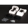 LMT 1619-KHAKI T-Rail Covered Stair Bracket Kit For Vinyl Railing (3 Piece) - Khaki