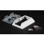 LMT MS-235VS-BEIGE Eclipse 2" x 3 1/2" Vinyl Stair Bracket For Vinyl Railing - Beige