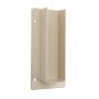 LMT 1 1/2" x 5 1/2" External Rail Mount Bracket For Vinyl Fence (Almond) - M-155E-ALMOND
