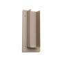 LMT 1 1/2" x 5 1/2" External Rail Mount Bracket For Vinyl Fence (Khaki) - M-155E-KHAKI