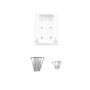 LMT MS-235VS-WHITE Eclipse 2" x 3 1/2" Vinyl Stair Bracket For Vinyl Railing - White