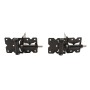 Nationwide 6 1/4" Horizontally Adjustable Standard to Narrow Gate Hinge with Stainless Steel Screws (Black) - NW171NASCA-SSB