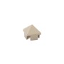 LMT 1 3/8" x 1 3/8" Thin Wall Sharp Vinyl Picket Cap for Vinyl Fence Posts (Almond) - P-13PW-ALMOND