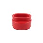 Red Heavy Duty Vinyl Fence Donut With Adapter  For 5" x 5" Post and  2" (1 7/8" OD) Pipe