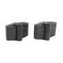 D&D TruClose Multi-Adjustable Heavy Duty S3 Gate Hinges for Vinyl and Composite Gates (Pair) Black - TCHDMA1S3BT