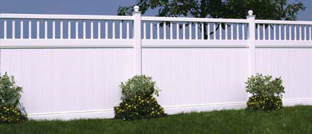 tall vinyl fence