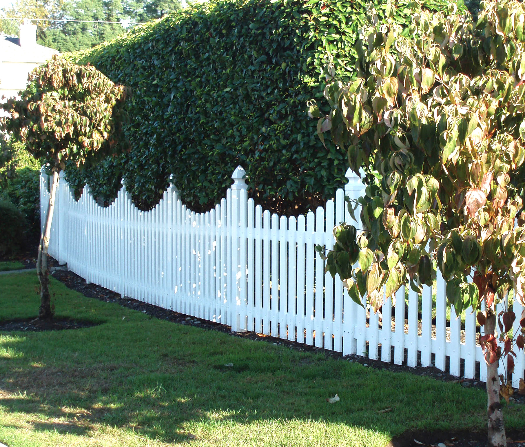 Vinyl Picket Fence Not Touching Ground
