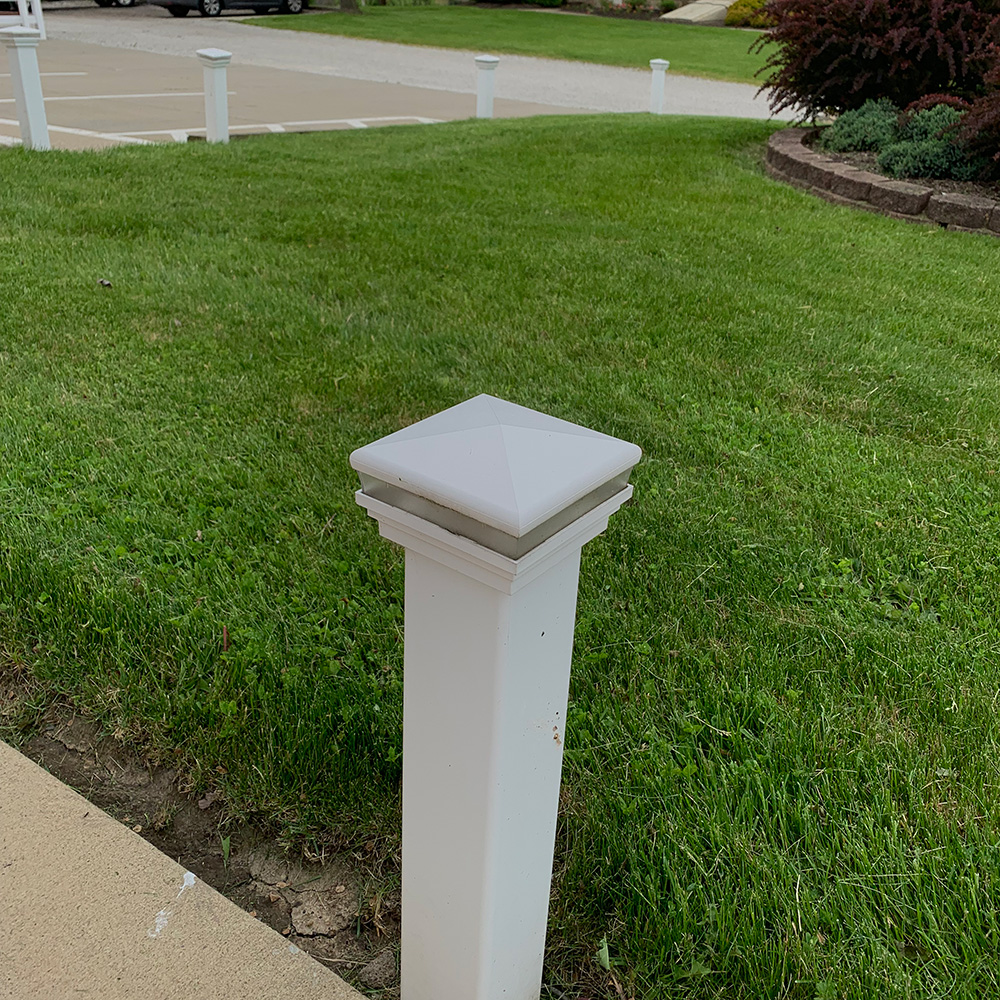 Thermoforming And Injection Molding Post Cap In Green Lawn